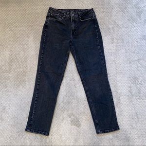 Vera Moda black mid rise mom jeans